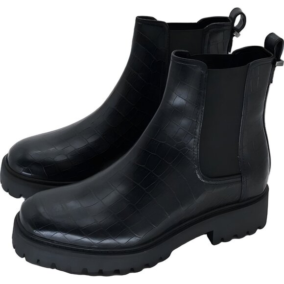 Kenneth Cole Reaction Sakt Lug Chelsea Boot Black Platform Women's US 8M - Picture 2 of 6